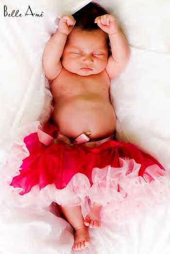 Baby Pink and Rhaz Baby Pettiskirt by Belle Ame